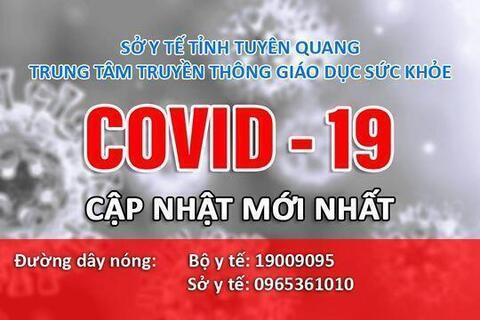 Cập nhật thông tin đại dịch COVID-19 tính đến 20 giờ00 ngày 21/5/2023 tại tỉnh Tuyên Quang