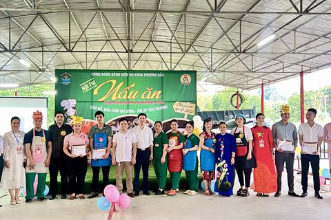 Công đoàn cơ sở Bệnh viện Đa khoa Phương Bắc tổ chức hội thi nấu ăn Chào mừng Ngày phụ nữ Việt Nam 20.10